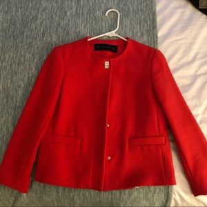 Red women’s blazer jacket